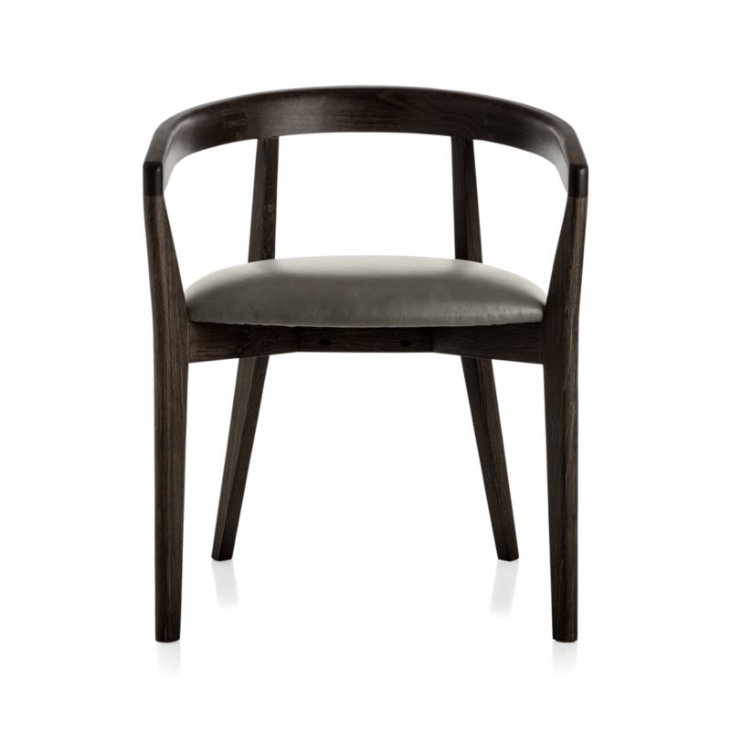 Cullen Dark Stain Stone Round Back Dining Chair - image 5 of 9