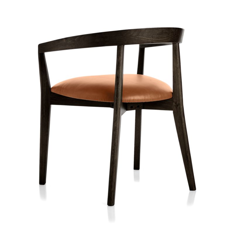 Cullen Dark Stain Whiskey Round Back Dining Chair - image 7 of 9