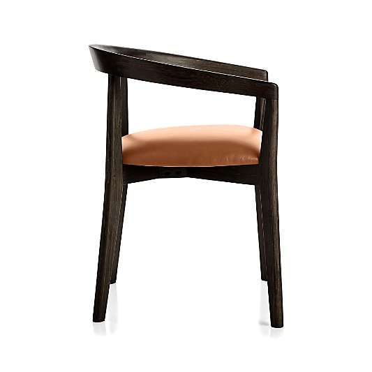 Cullen Dark Stain Whiskey Round Back Dining Chair