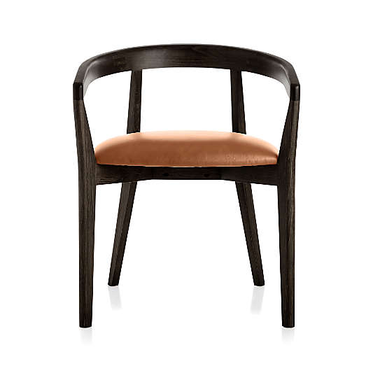 Cullen Dark Stain Whiskey Round Back Dining Chair