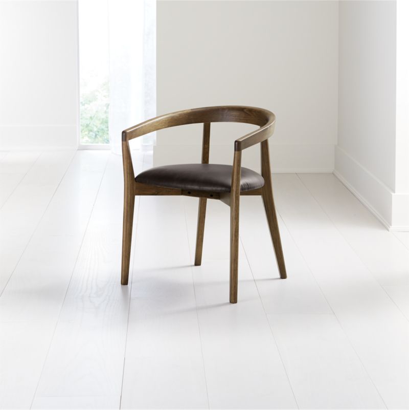 Cullen Shiitake Granite Round Back Dining Chair - image 3 of 12