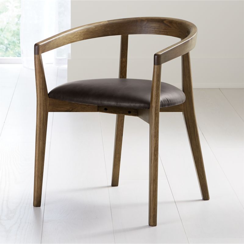 Cullen Shiitake Granite Round Back Dining Chair - image 0 of 12