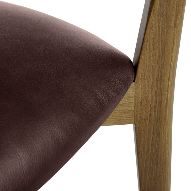 Cullen Shiitake Merlot Round Back Dining Chair - image 8 of 9