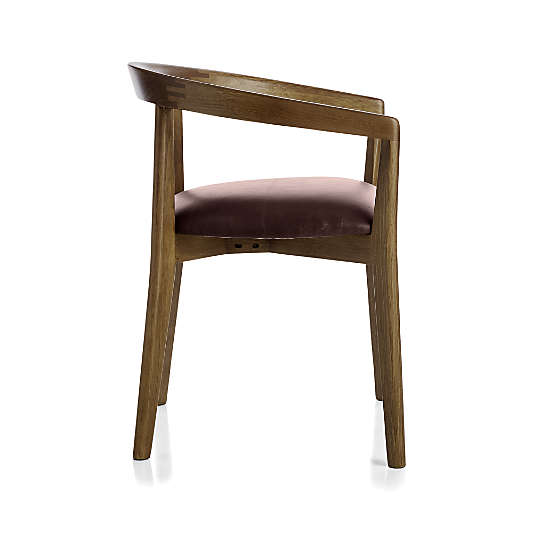 Cullen Shiitake Merlot Round Back Dining Chair