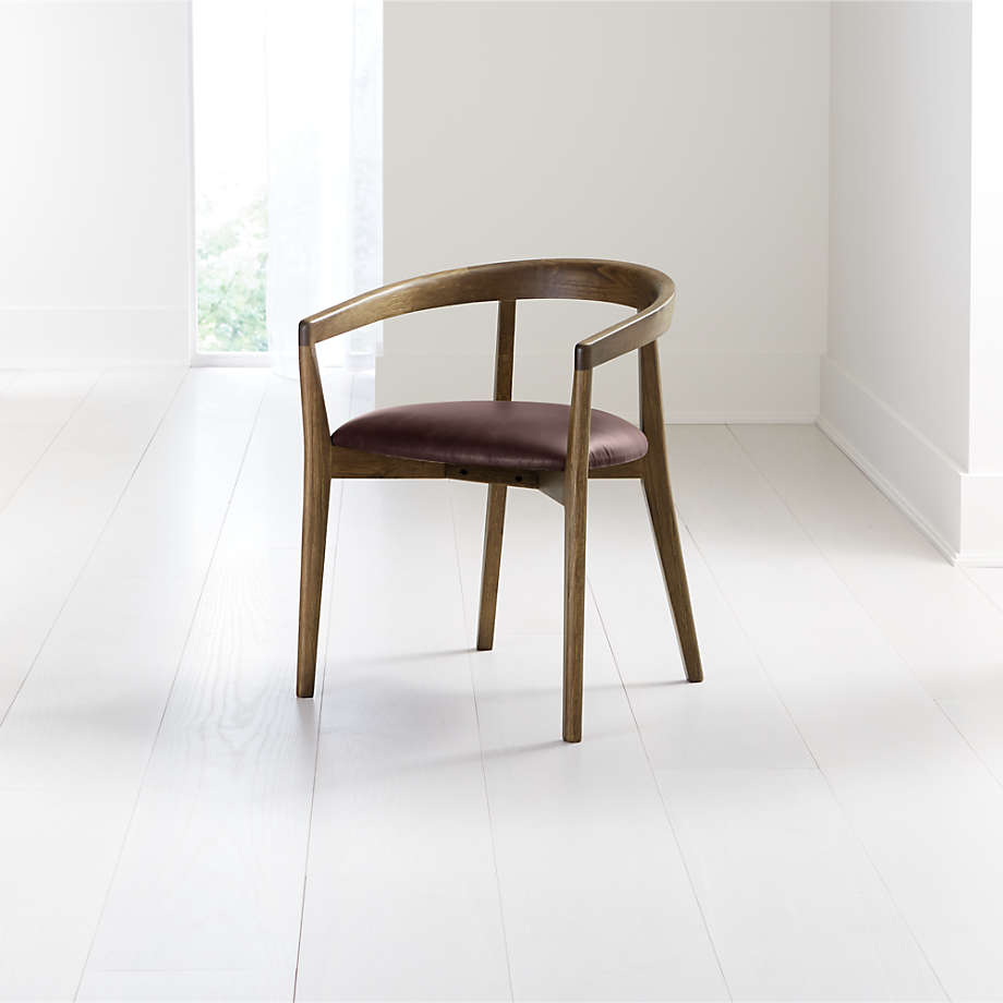 Wooden chair best sale round back