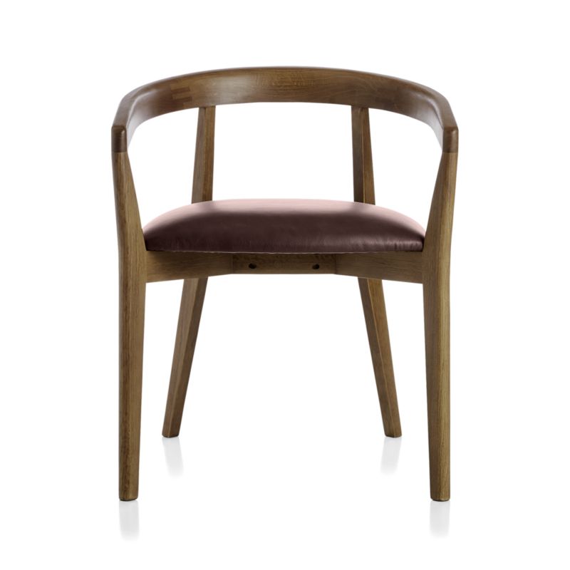 Cullen Shiitake Merlot Round Back Dining Chair - image 5 of 9