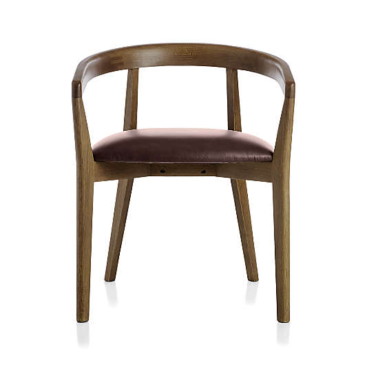 Cullen Shiitake Merlot Round Back Dining Chair