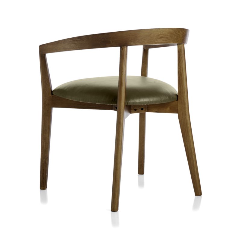 Cullen Shiitake Olive Round Back Dining Chair - image 7 of 9