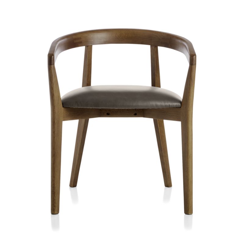 Cullen Shiitake Saddle Round Back Dining Chair - image 5 of 13