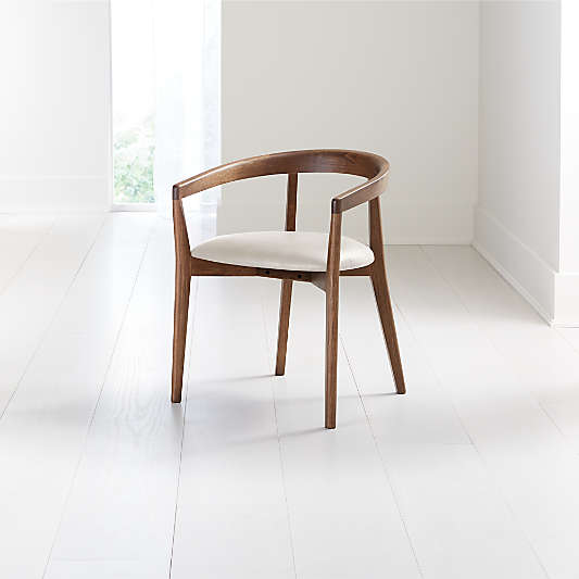 Cullen Shiitake Sand Round Back Dining Chair