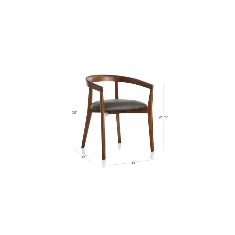 View Cullen Shiitake Sand Round Back Dining Chair - image 3 of 14