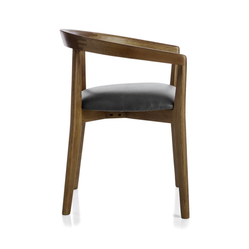 Cullen Shiitake Viola Black Round Back Dining Chair - image 6 of 10