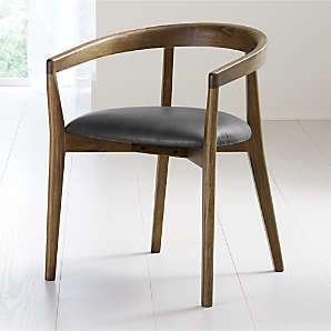 Curved Dining Chairs Crate And Barrel, Round Back Dining Chair Seat Covers