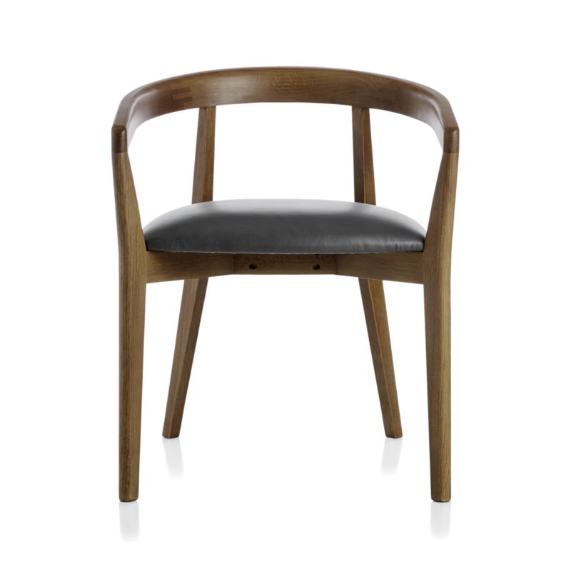 Cullen Shiitake Viola Black Round Back Dining Chair - image 5 of 10