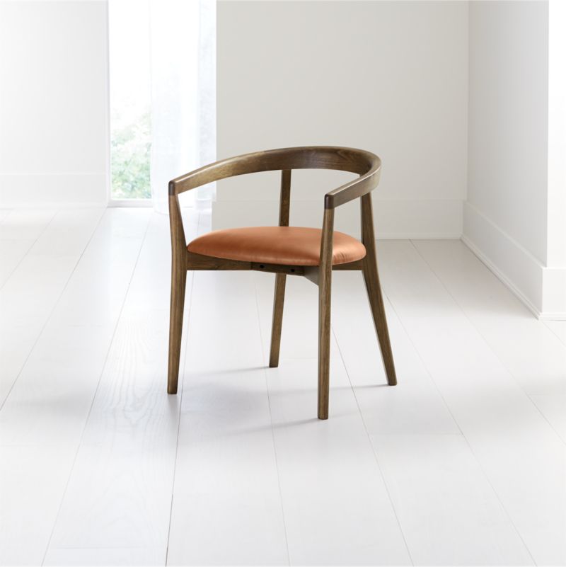 Cullen Shiitake Whiskey Round Back Dining Chair - image 3 of 9