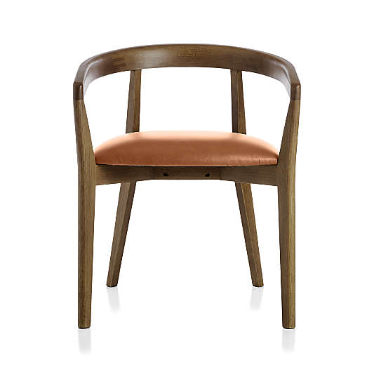 Cullen Shiitake Whiskey Round Back Dining Chair