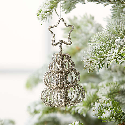 Silver Curl Tree Placecard Holder/Ornament