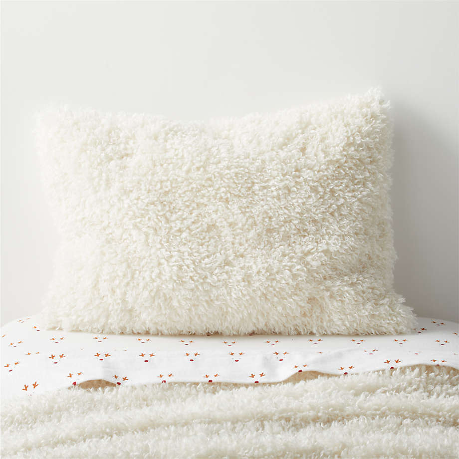 Kids Curly Mongolian Faux Fur Pillow Sham + Reviews | Crate & Kids