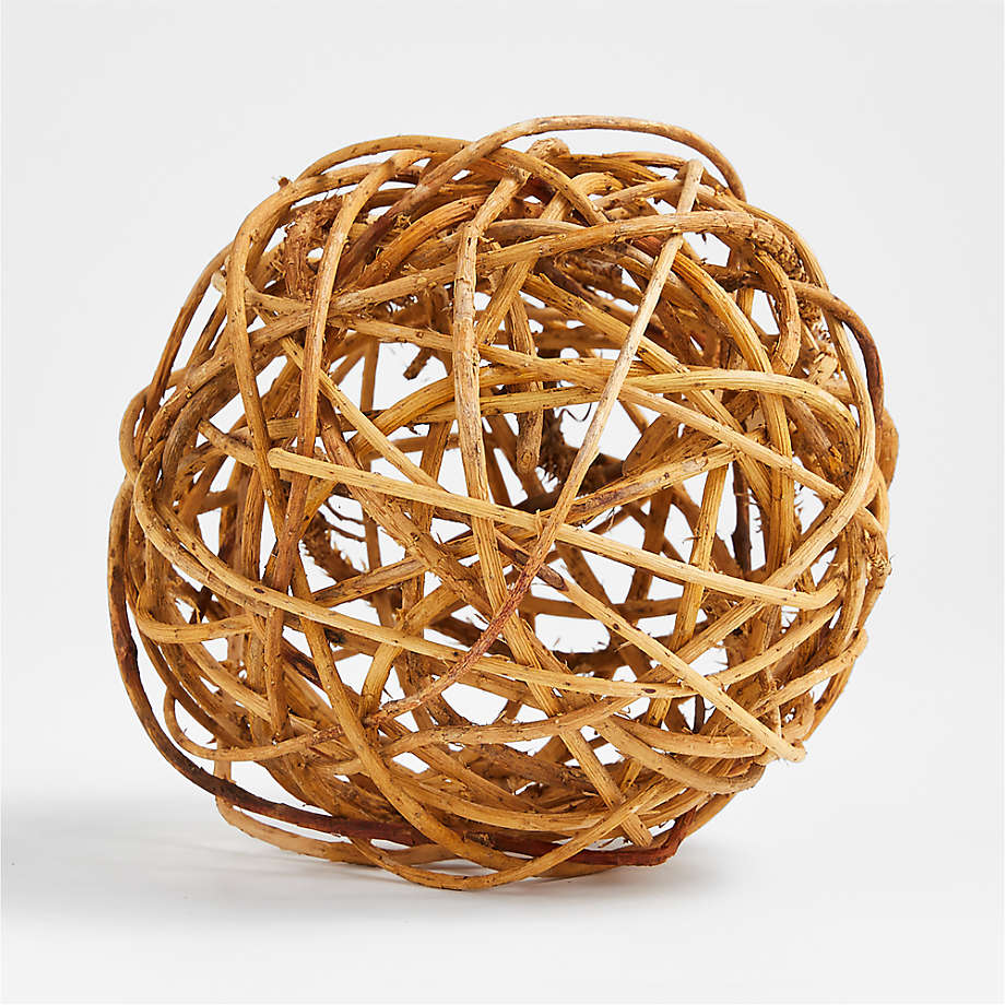 Curly Willow Orb 6" + Reviews Crate & Barrel