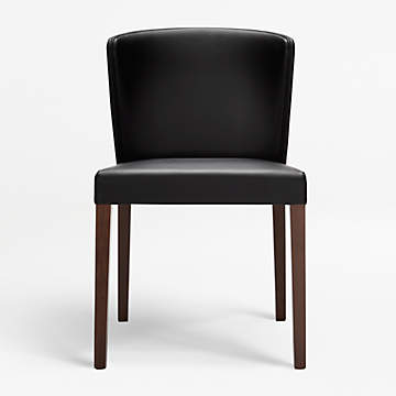 Camille Anthracite Italian Dining Chair Reviews Crate Barrel