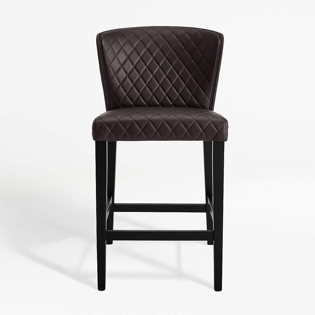 Curran Quilted Chocolate Counter Stool, Chocolate Bar Stools