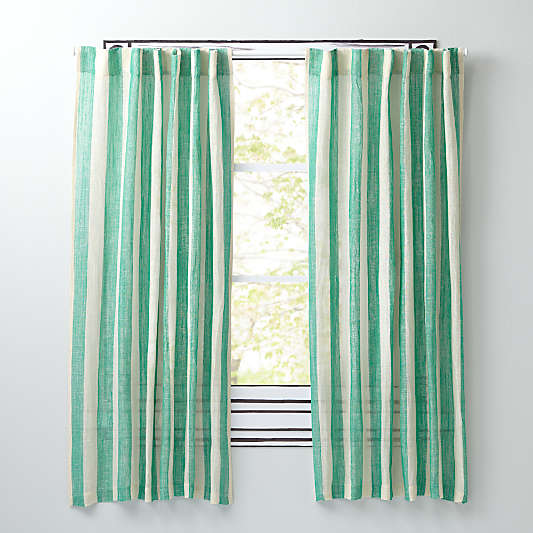 Line Up Green 96" Curtain