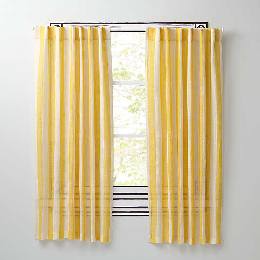 Line Up Yellow 96" Curtain