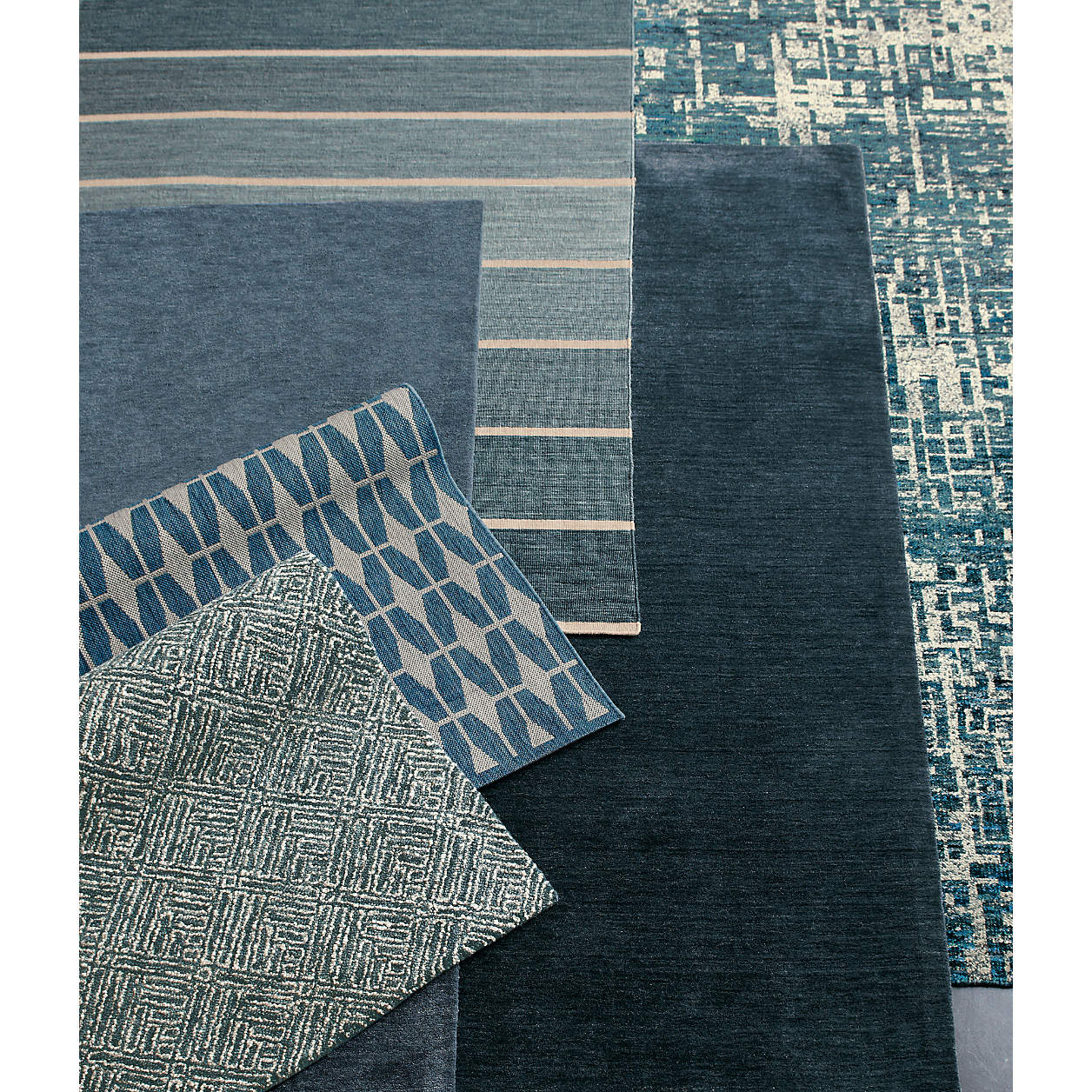 Baxter Indigo Wool Area Rug Crate & Barrel Canada