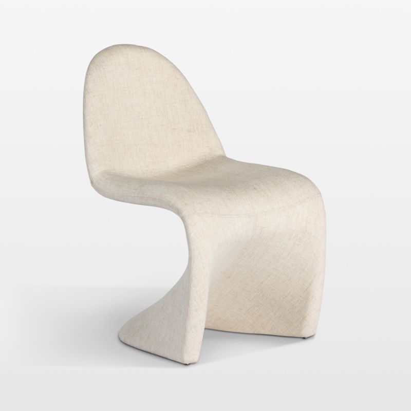 Curva Cream Upholstered Dining Chair - image 2 of 9