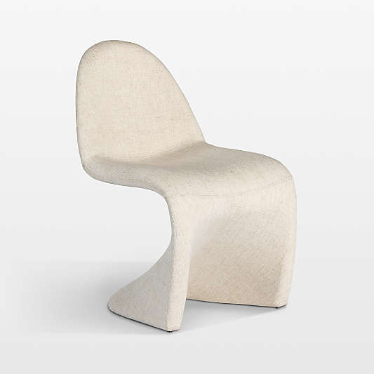 Curva Cream Upholstered Dining Chair