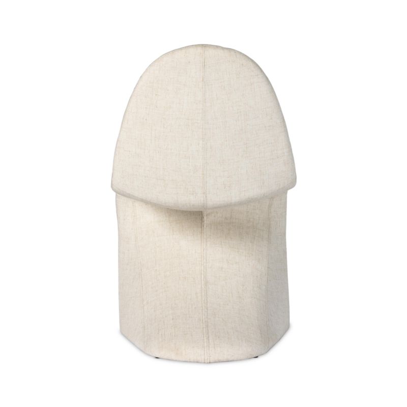 Curva Cream Upholstered Dining Chair - image 4 of 9