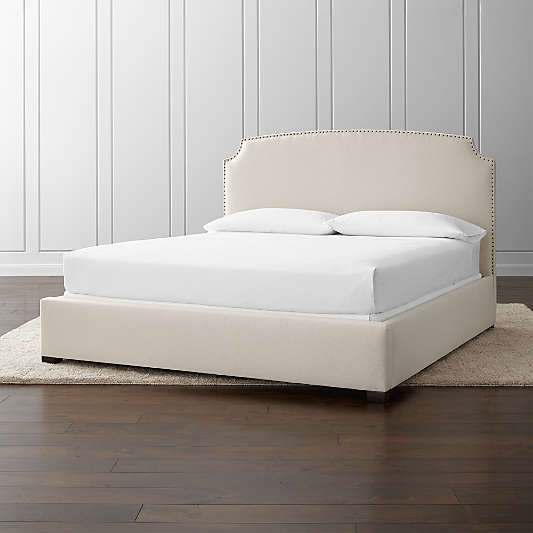 Curve Upholstered King Bed