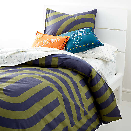 Curved Line Work Full/Queen Duvet Cover