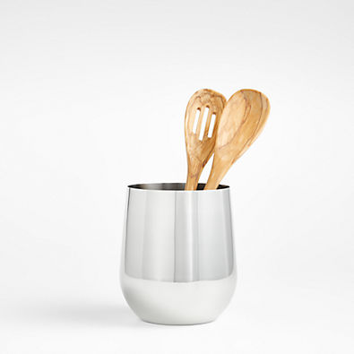 View Curved Stainless Steel Utensil Holder details