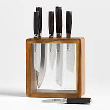 Cuisine::pro Damashiro EMPEROR Mokuzai 7-Piece Block Set + Reviews | Crate & Barrel