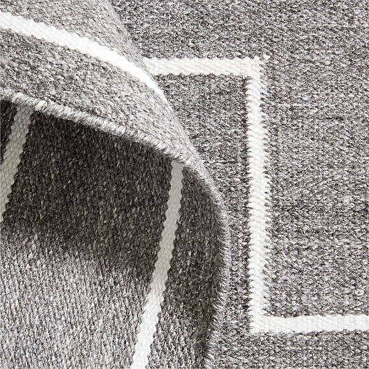 Cuzco Performance Handwoven Charcoal Grey Area Rug 10'x14'