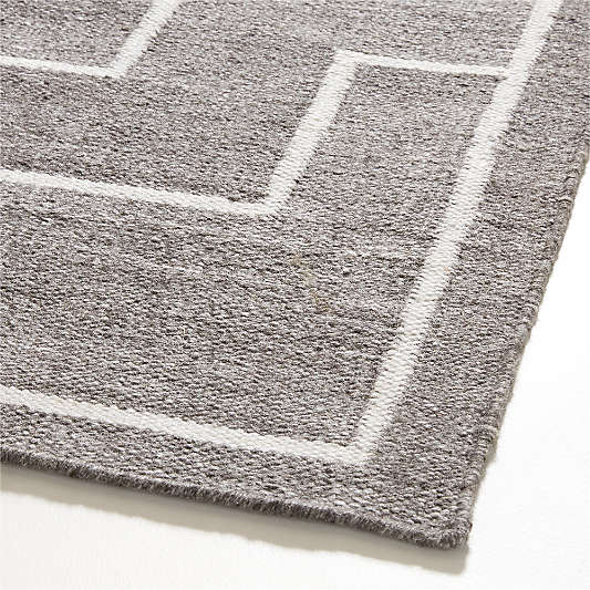 Cuzco Performance Handwoven Charcoal Grey Area Rug 9'x12'