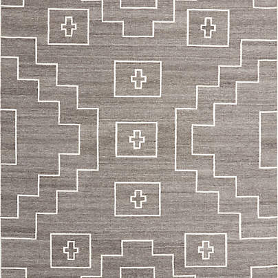 Cuzco Performance Handwoven Charcoal Grey Area Rug 9'x12'