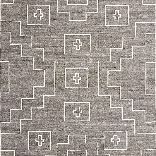 Cuzco Performance Handwoven Charcoal Grey Area Rug 9'x12'