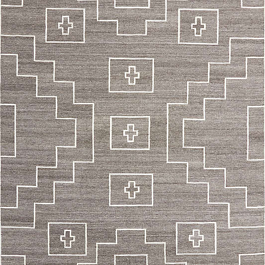 Cuzco Performance Handwoven Charcoal Grey Area Rug 10'x14'