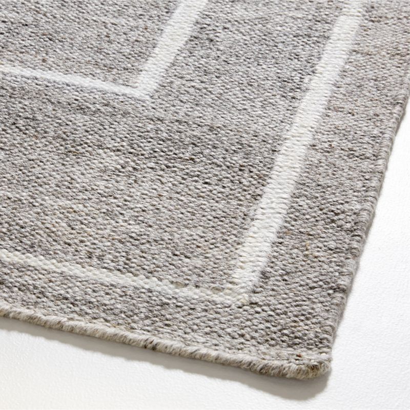 Cuzco Performance Handwoven Grey Rug Swatch 12"x18" - image 3 of 4