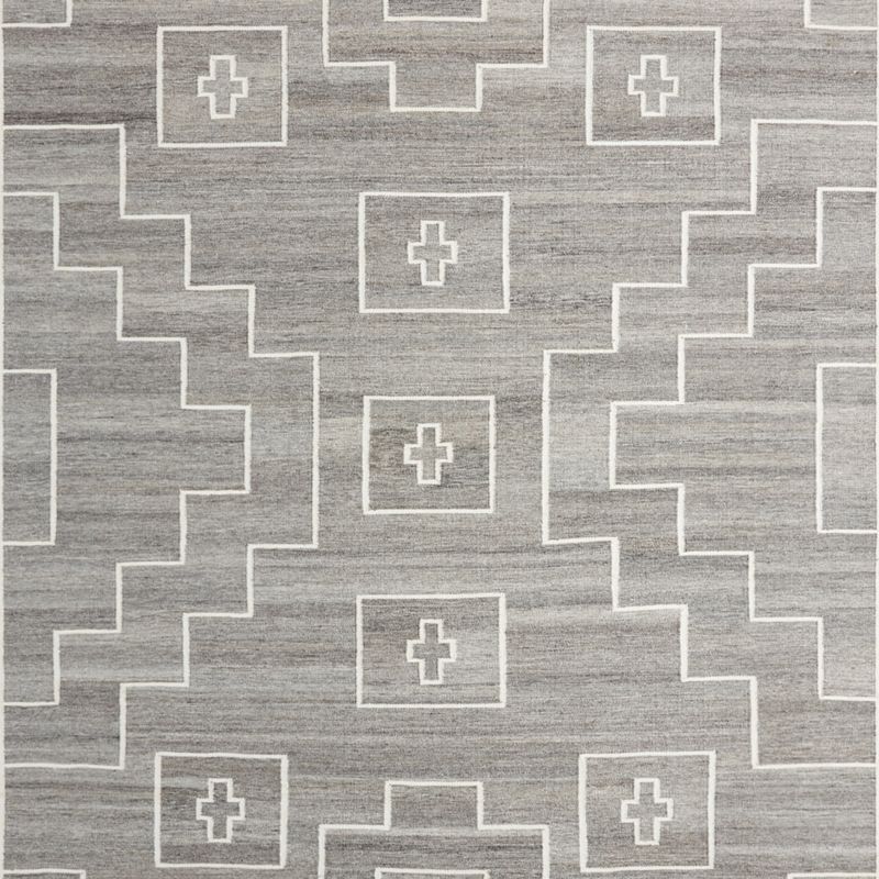 Cuzco Performance Handwoven Grey Rug Swatch 12"x18" - image 0 of 4