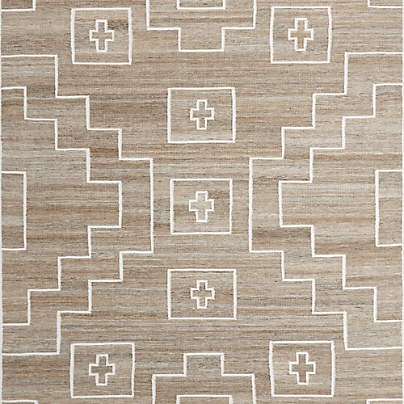 Cuzco Performance Handwoven Sand Brown Area Rug 6'x9'