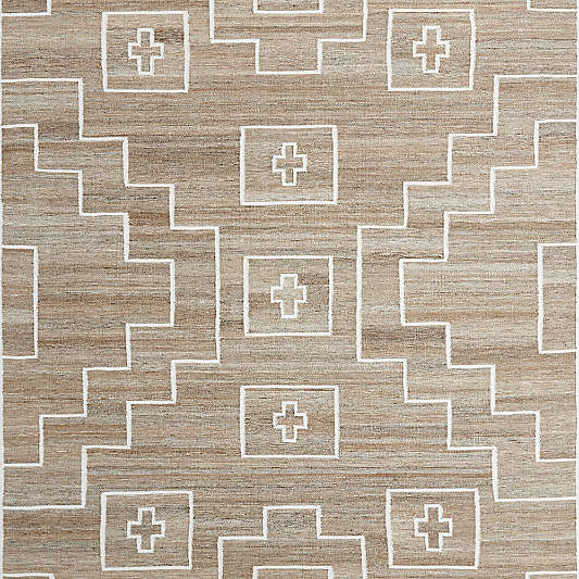 Cuzco Performance Handwoven Sand Brown Area Rug 6'x9'