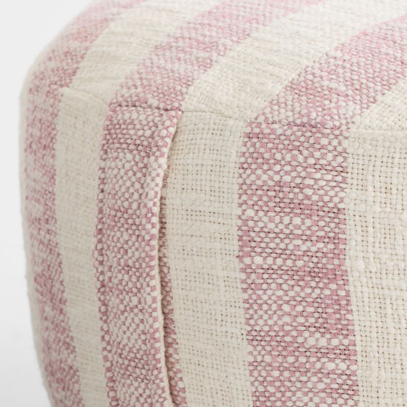 Cove Sunset Purple Striped Organic Cotton Kids Floor Cushion - image 4 of 9