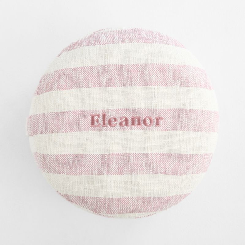 Cove Sunset Purple Striped Organic Cotton Kids Floor Cushion - image 2 of 9