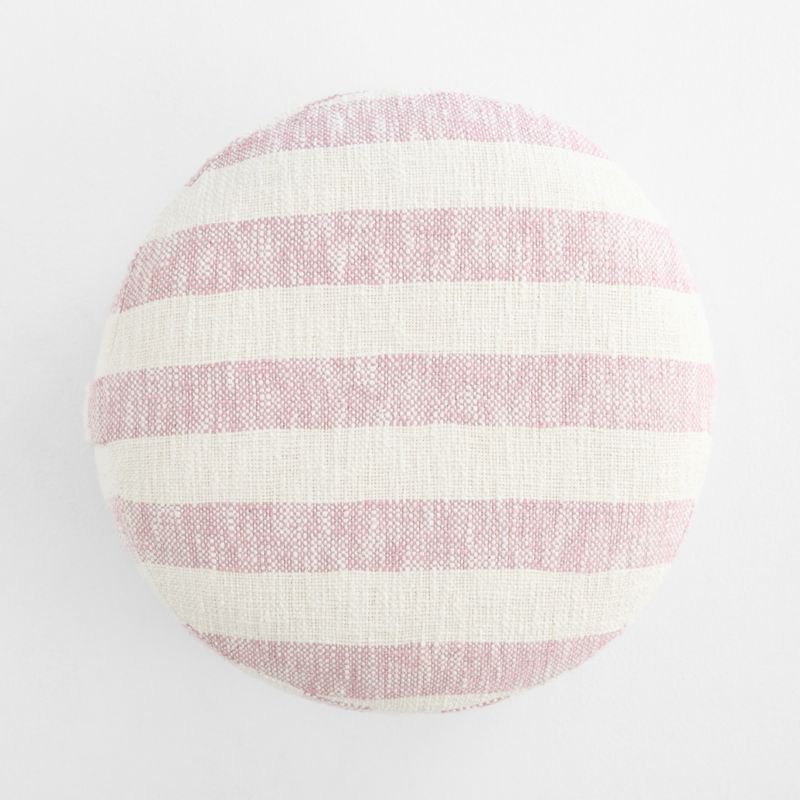 Cove Sunset Purple Striped Organic Cotton Kids Floor Cushion - image 3 of 9