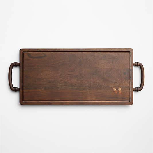 Coventry Carved Wood Serving Board with Handles