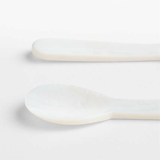 Mother of Pearl Caviar Spoons, Set of 2