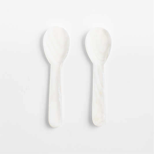 Mother of Pearl Caviar Spoons, Set of 2